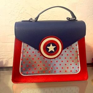 Danielle Nicole Captain America bag. Worn once. Minor scratches.